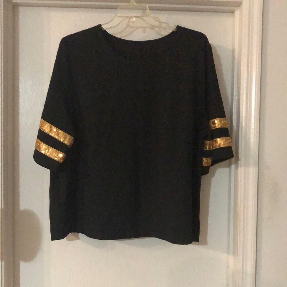 Black and Gold Women's Top